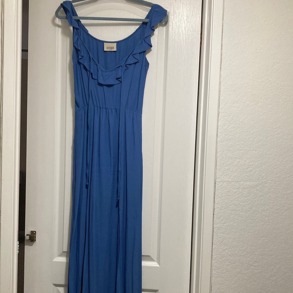 Casual Blue Maxi Dress